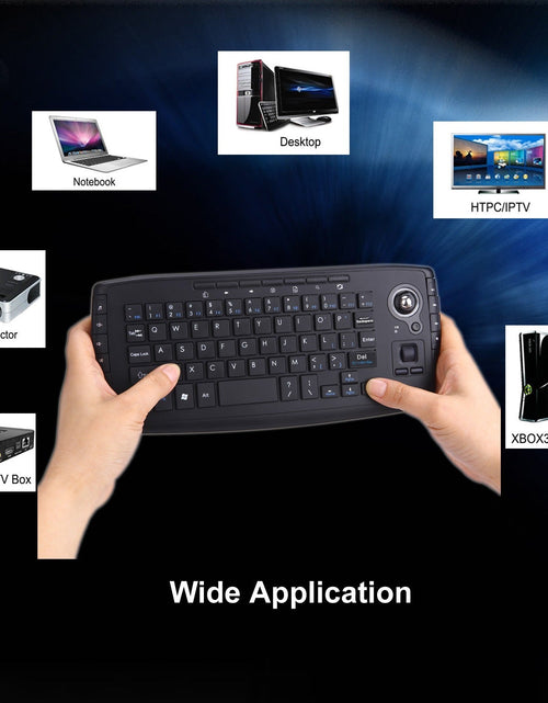 Load image into Gallery viewer, 2.4G Aerial Flying Mouse Innovative Trajectory Fan You Wireless Keyboard Mouse Two in One Button Mouse Set
