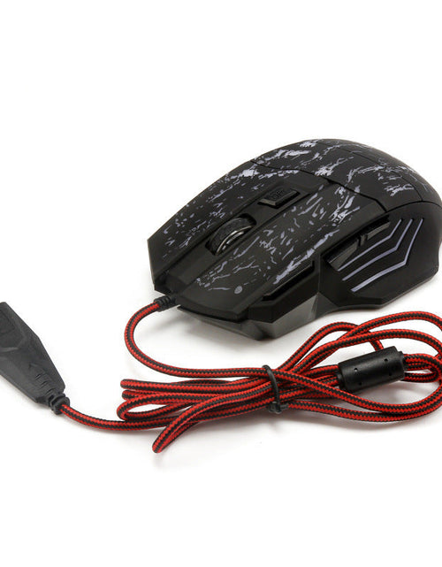 Load image into Gallery viewer, HXSJ Flow Crack Gaming Mouse Colorful Luminous MOUSE 7D Gaming Mouse
