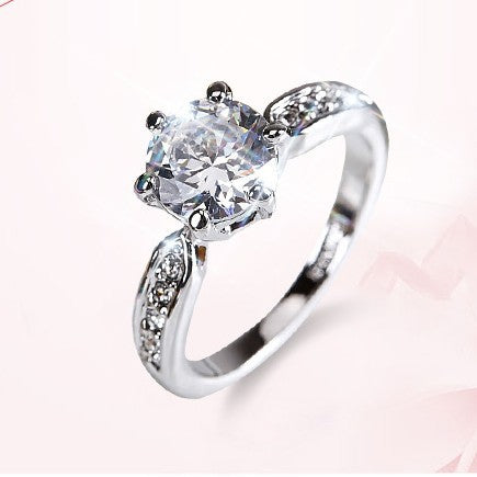 Load image into Gallery viewer, Elegant and luxurious wedding ring, women's Korean version of the living mouth ring
