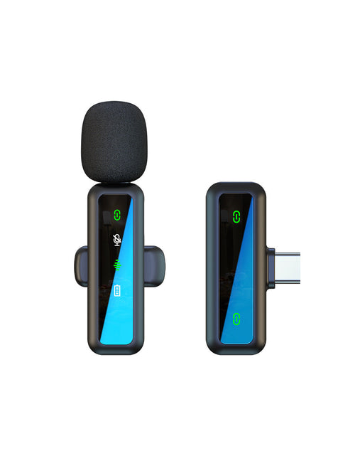 Load image into Gallery viewer, Wireless Lapel Microphone for Outdoor Computer Live Streaming Noise Reduction Universal Small Microphone

