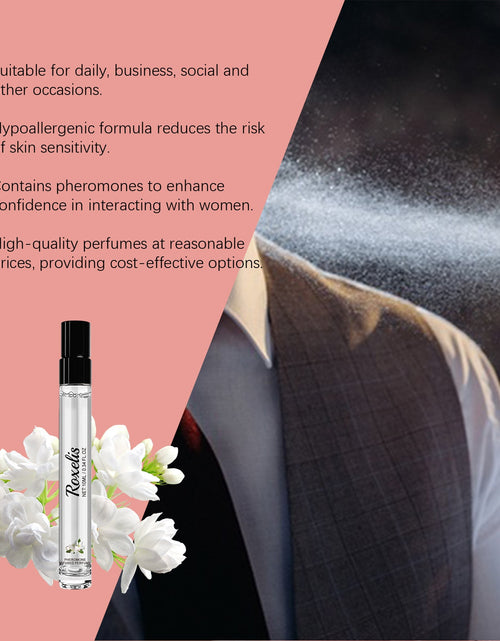 Load image into Gallery viewer, Roxelis Pheromone Infused Perfume, Men's Perfume Long Lasting Cologne Jasmine Perfume Natural Fresh Charm Leave Fragrance
