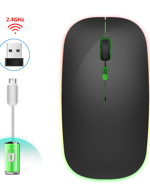 Load image into Gallery viewer, 2.4G Colorful Luminous Wireless Mouse Silent Laptop Desktop Office Mouse
