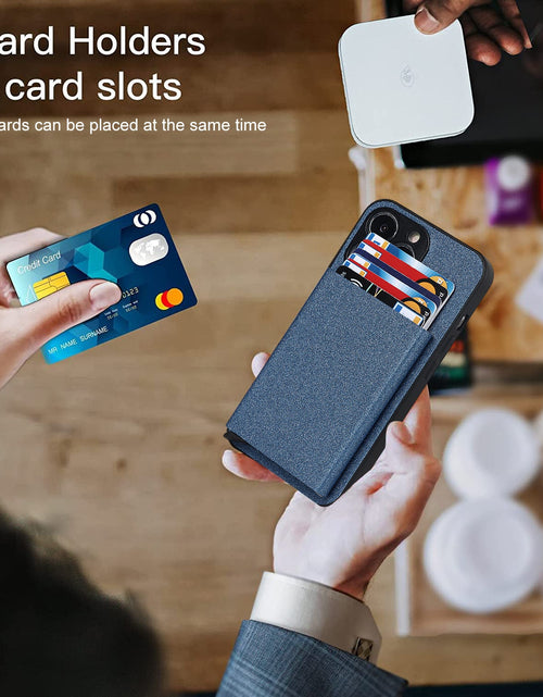 Load image into Gallery viewer, Suitable for iPhone 14 PROMAX plug-in phone case  Apple 11 aluminum alloy wallet phone case IP13 protective case
