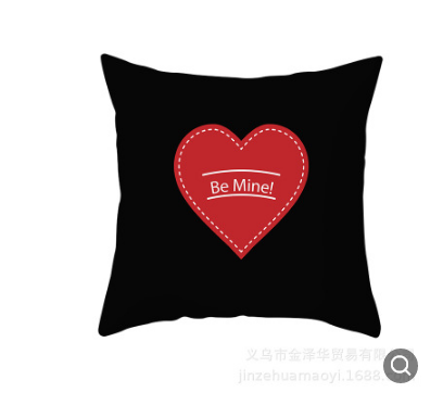 Load image into Gallery viewer, Black White Heart Cushion Cover Arrow I Love You Letters Happy Valentine Pillow Covers Gifts for Couples Valentine's Decoration
