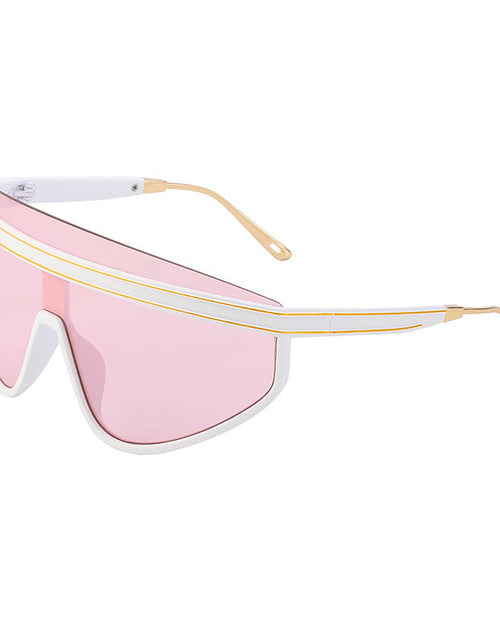 Load image into Gallery viewer, Personalized Large Frame One-Piece Lens Sunscreen Sunglasses For Women High Sense Windproof Ins Sunglasses
