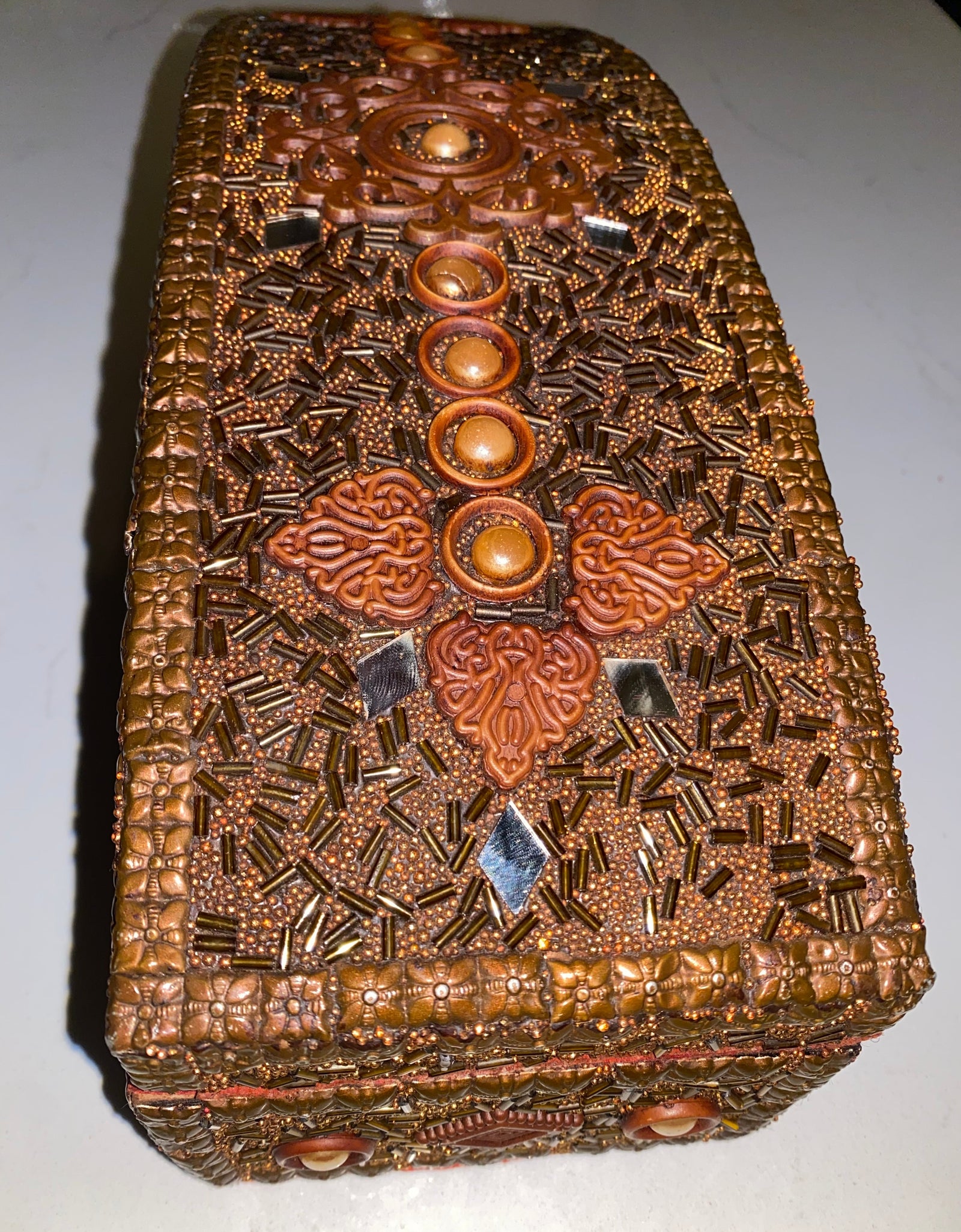 VINTAGE HANDMADE CLASSIC JEWELRY CHEST