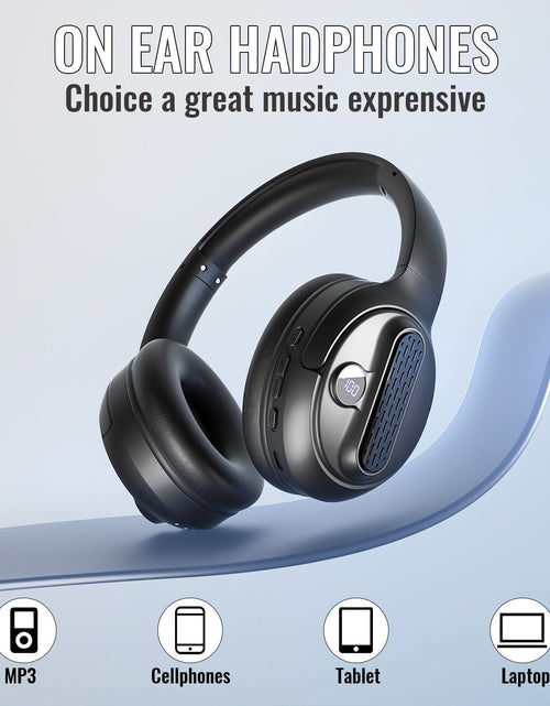 Load image into Gallery viewer, Head mounted Bluetooth earphones with portable power bank wireless earphones Type-C interface foldable card insertion
