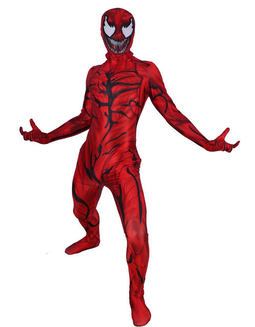 Load image into Gallery viewer, Unisex Adult Kids Carnage Cletus Kasady Super Villain Cosplay Costume Zentai Bodysuit Suit Jumpsuits Halloween

