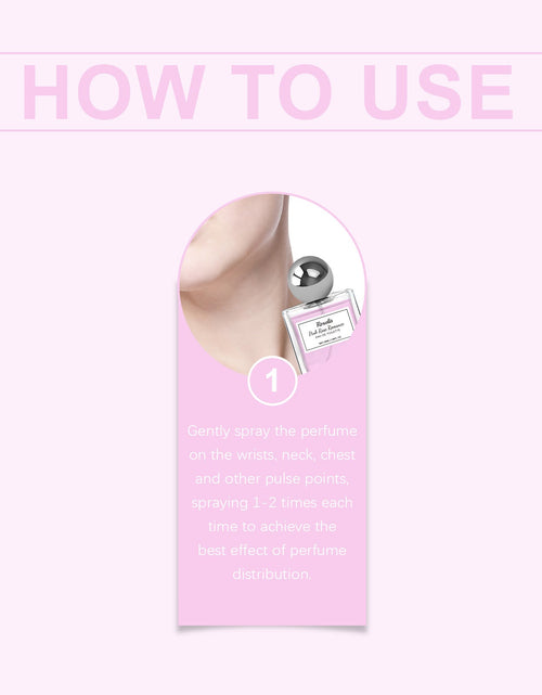 Load image into Gallery viewer, Roxelis Pink Rose Charm Perfume, Pink Rose Lasting Charm Perfume Cologne Pheromone Fragrance
