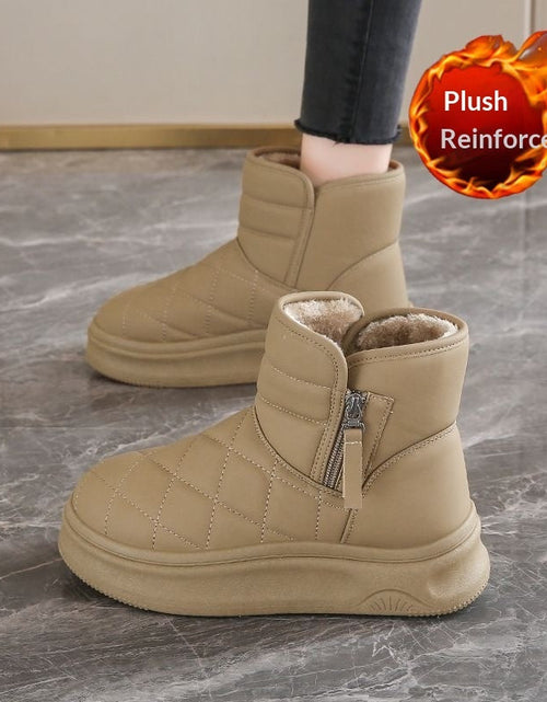 Load image into Gallery viewer, Women’s Warm Fleece-Lined Snow Boots – Casual Winter Anti-Slip Ankle Boots
