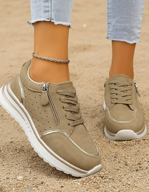 Load image into Gallery viewer, Chunky Heel Side-Zip High-Top Sneaker Boots – 3 Colors EU 36–43
