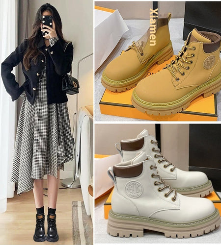 Women’s Genuine Leather Martin Boots