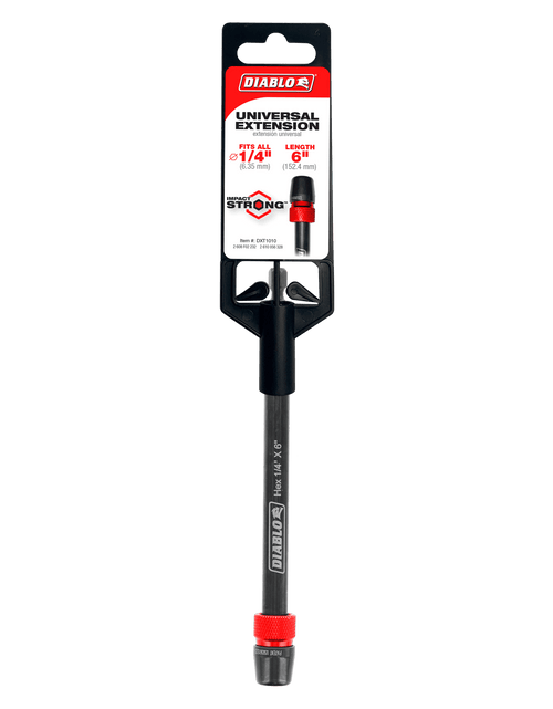 Load image into Gallery viewer, Diablo DXT1010 1/4" x 6" Universal Extensions for Drills
