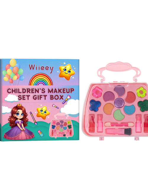 Load image into Gallery viewer, Kids Makeup Set Gift Box Kids Play Fun Girl Makeup Lipstick Eyeshadow Makeup
