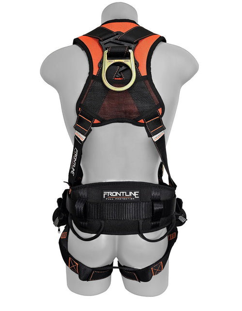 Load image into Gallery viewer, Frontline 100CTB Combat Construction Full Body Harness with Tongue Buckle Legs and Trauma Straps M/L
