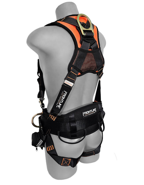 Load image into Gallery viewer, Frontline 100CTB Combat Construction Full Body Harness with Tongue Buckle Legs and Trauma Straps M/L
