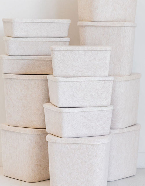 Load image into Gallery viewer, The Sculpted Bin - Wide with Lid | Set of 3
