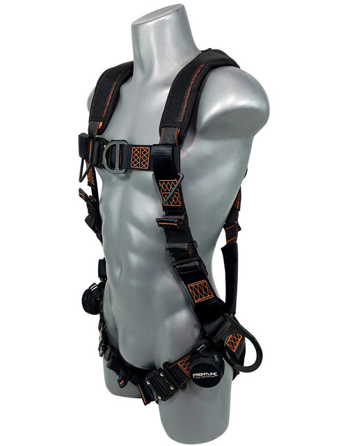 Load image into Gallery viewer, Frontline 105CFTB Combat Vest Style Harness with Front Side D-Rings and Suspension Trauma Straps Universal
