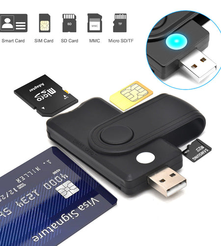 USB 2.0 Multi in One Smart Card Reader