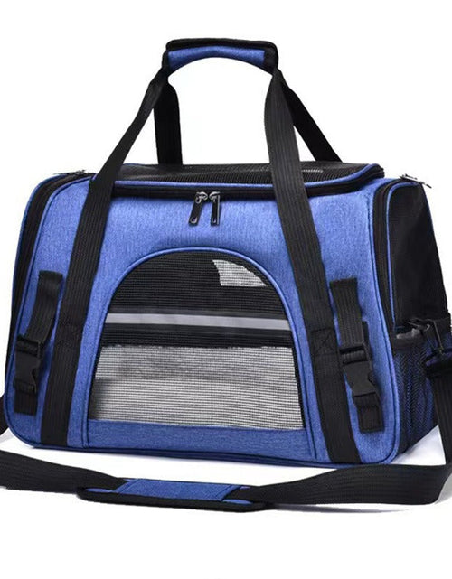 Load image into Gallery viewer, Foldable &amp; Expandable Pet Carrier Bag - Mesh Breathable Cat/Dog Travel Bag, Convertible Crossbody Handbag for Small Pets
