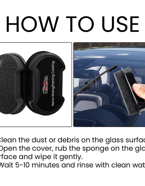 Load image into Gallery viewer, Car Sponge Wipe, Windshield Drain Window Brightening Portable Reinforced Glass Cleaning Sponge
