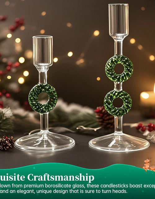 Load image into Gallery viewer, Nordic Borosilicate Glass Candle Holder, Christmas Tree Tabletop Decor for Home
