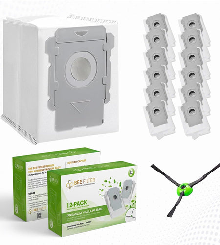 Bee Filter Vacuum Bags for iRobot i s j Series Roomba - 12 Count