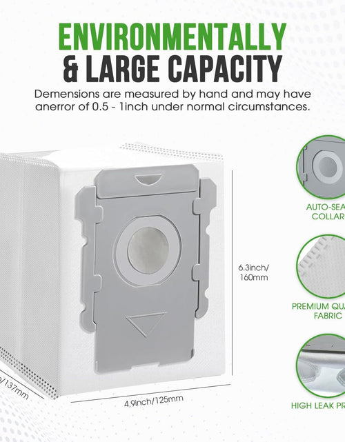 Load image into Gallery viewer, Bee Filter Vacuum Bags for iRobot i s j Series Roomba - 12 Count
