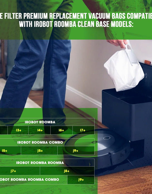 Load image into Gallery viewer, Bee Filter Vacuum Bags for iRobot i s j Series Roomba - 12 Count
