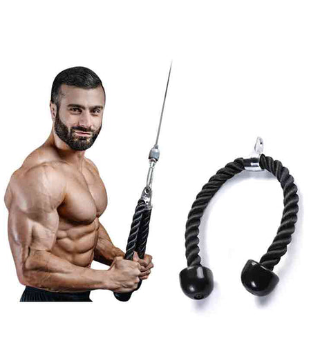 Triceps trainer biceps pull rope single double-headed rope down pull rope gantry fitness down pressure rope