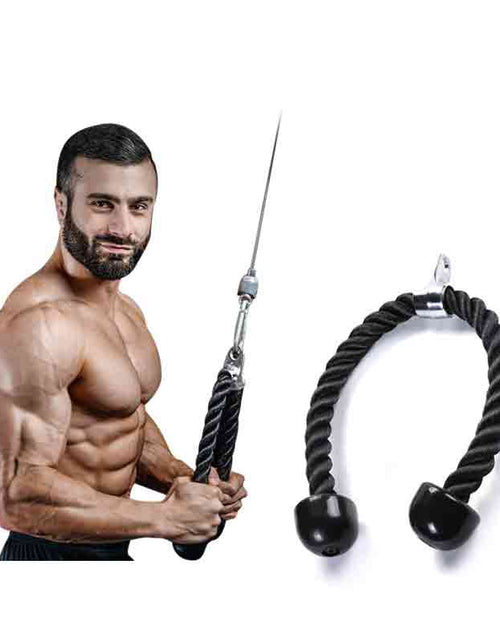 Load image into Gallery viewer, Triceps trainer biceps pull rope single double-headed rope down pull rope gantry fitness down pressure rope
