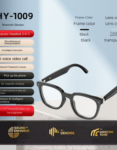 Load image into Gallery viewer, Bluetooth Smart AI Sunglasses Multi functional Real time Translation Headphones Call Listening to Music
