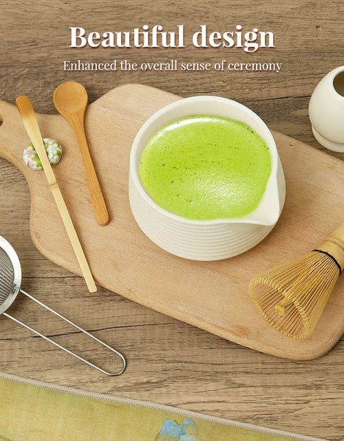 Load image into Gallery viewer, Premium 8-piece Matcha Set: Ceramic Chawan, whisky gift box, Matcha tools – for tea lovers
