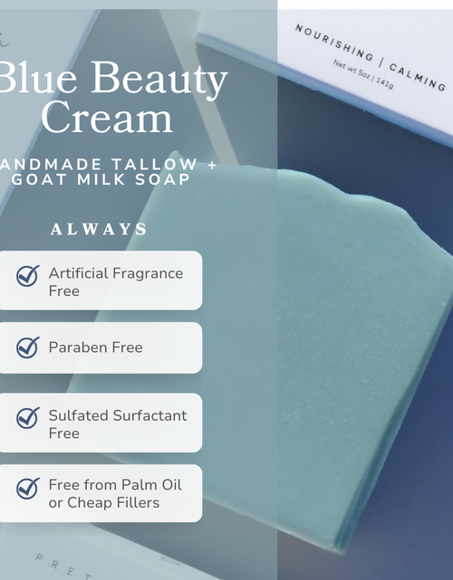Load image into Gallery viewer, Blue Beauty Cream Facial Bar
