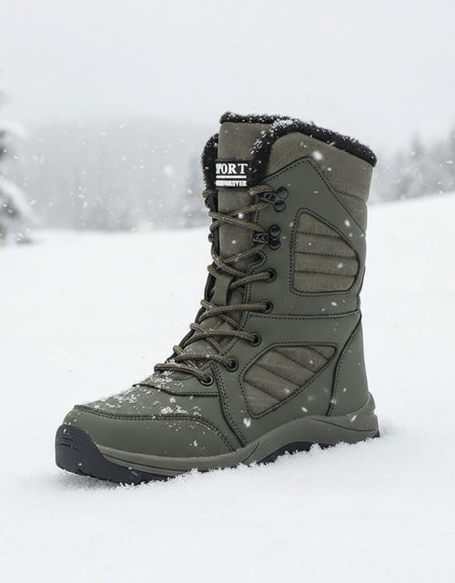 Load image into Gallery viewer, Women’s Long Wool &amp; Velvet Snow Boots | Thickened Warm Winter Footwear
