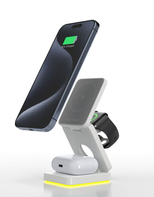 Load image into Gallery viewer, 3 in 1 Wireless Charger Magnetic Foldable Charger For iphone charger power Adapter Charging Stand &amp; Holder
