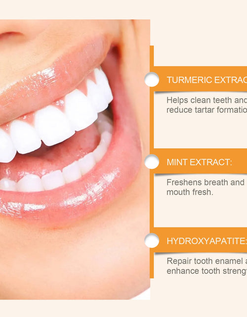Load image into Gallery viewer, Oralhoe White Turmeric Tooth Cleaning Powder Yellow Teeth Stains Odor Mouth Cleaning Care Clean Smile Tooth Cleaning Powder

