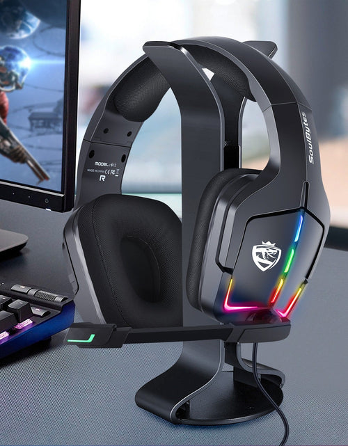 Load image into Gallery viewer, S12 Head mounted gaming headset wired RGB computer gaming headset PS4 headset
