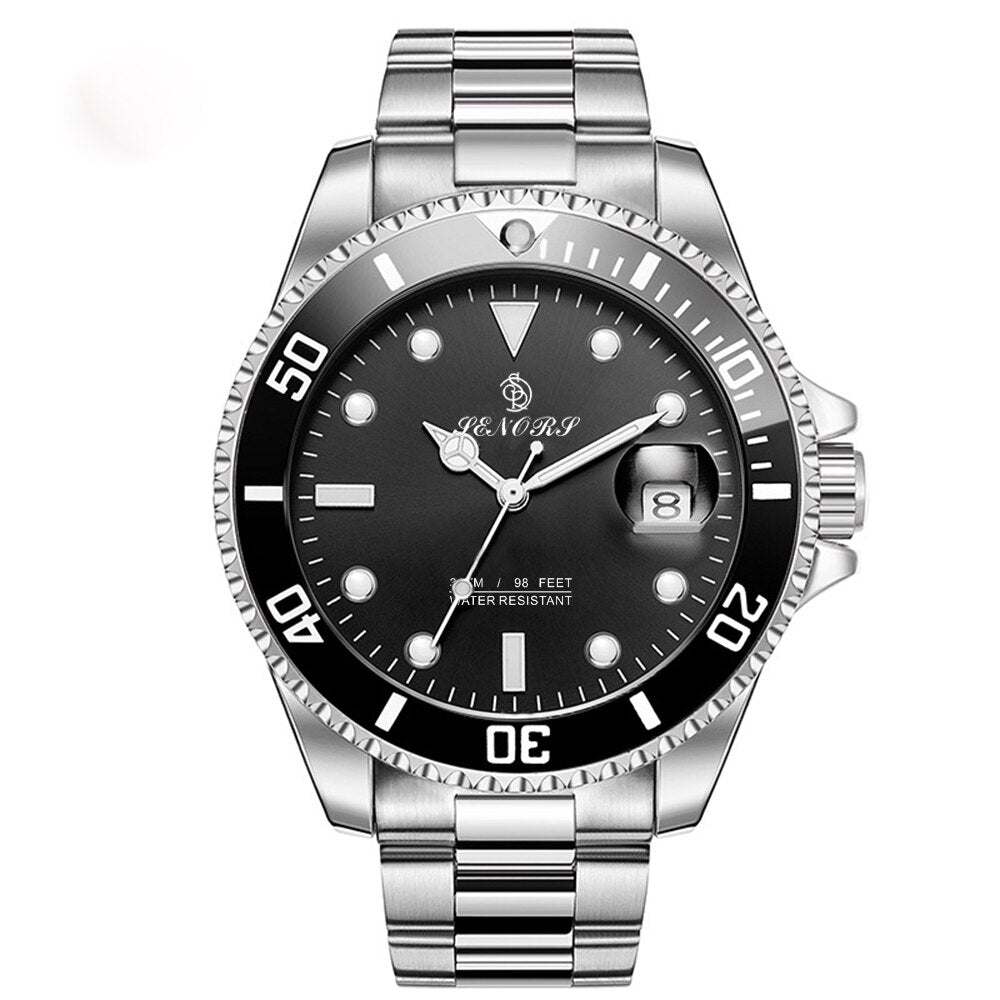 Brand Luxury Men Watches Automatic Black Watch Men Stainless Steel Waterproof Business Sport Mechanical Wristwatch Sub Mariner