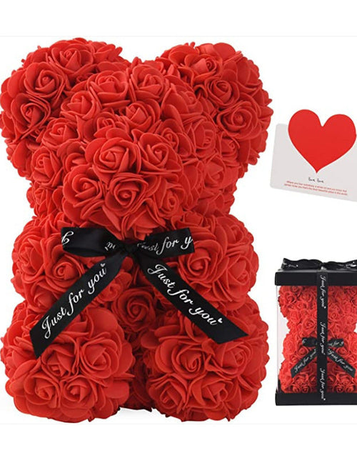 Load image into Gallery viewer, Mother's Day Gift 25cm Foam Flower Bear PE Rose Flower Bear PVC Gift Box Valentine's Day Cross-border Bestseller
