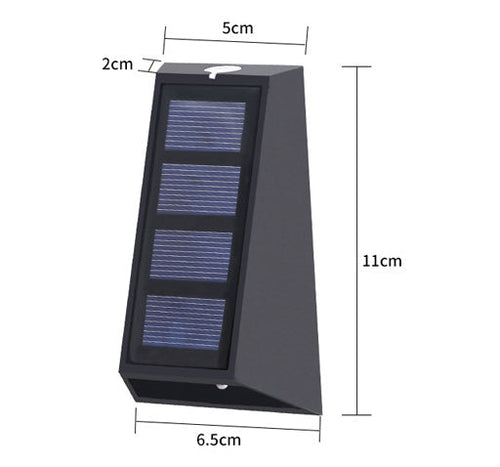 Load image into Gallery viewer, Solar Wall Light Up and Down Lighting Light Solar Outdoor Wall Washing Light Fence Light Solar Garden Light
