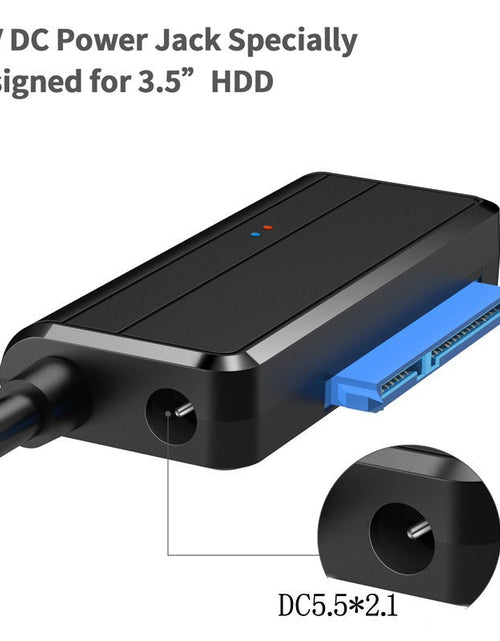 Load image into Gallery viewer, New USB 3.0 to SATA7+15P Easy Drive Cable 2.5 "3.5-inch Hard Drive Data Cable USB Adapter Cable
