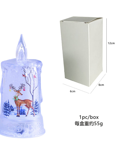 Load image into Gallery viewer, Christmas led electronic candle light Christmas snowman elk decoration luminous night light atmosphere light ornaments
