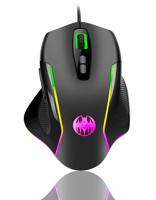 Load image into Gallery viewer, Wireless charging illuminated gaming mouse with anti sleep function automatic cursor movement to prevent computer screen lock
