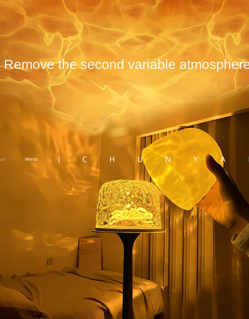 Load image into Gallery viewer, Chunyan High-Base Ripple Atmosphere Table Lamp, Romantic Mood Gift, Projector Remote Control Night Light, Couple Gift
