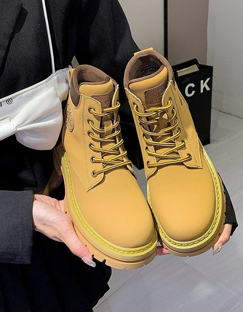 Load image into Gallery viewer, Women’s Genuine Leather Martin Boots
