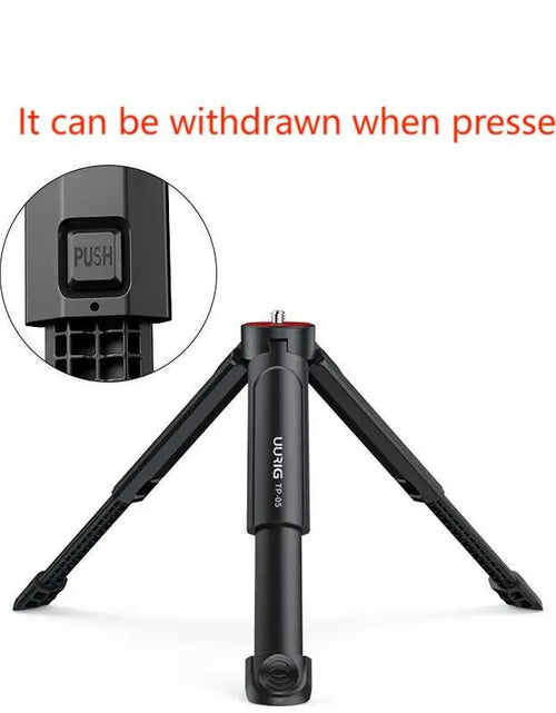 Load image into Gallery viewer, Introduction to Mobile Photography uurig TP-05 Mini Extended Tripod with Phone Clip Tripod
