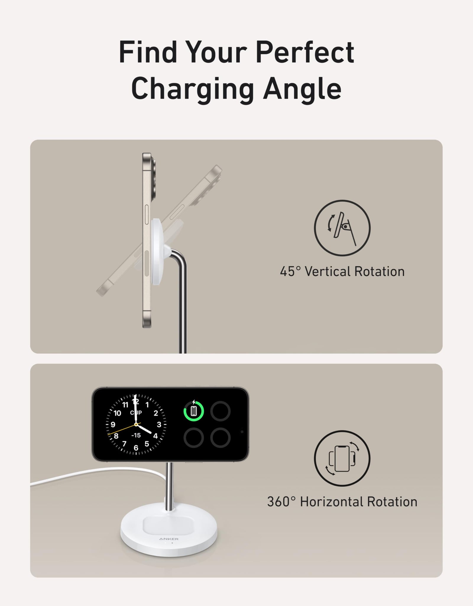 Anker MagGo Wireless Charger (2-in-1 Stand) BOA