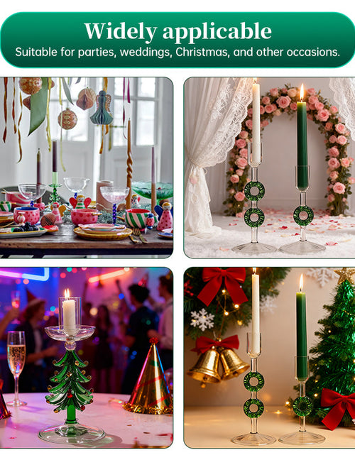 Load image into Gallery viewer, Nordic Borosilicate Glass Candle Holder, Christmas Tree Tabletop Decor for Home
