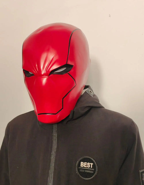 Load image into Gallery viewer, Movie Cosplay Red Hood Mask Arkham Knight The Dark Knight Masks Helmet Man Full Head Cosplay Prop Halloween Fancy Party Headwear
